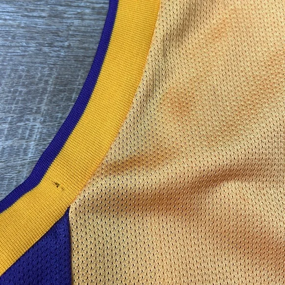 Rare Vintage Reebok NBA Los Angeles LA Lakers Devean George Basketball Jersey XL - Picture 9 of 9